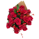 Buchet de Flori 17 Trandafiri cu Ilex