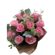 Buchet de Flori 11 Trandafiri, eucalipt, pitosporum